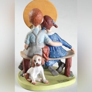 Norman Rockwell Porcelain Figurine The Danbury Mint
"Young Love" 1980 Signed